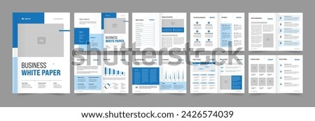 Business white paper layout template