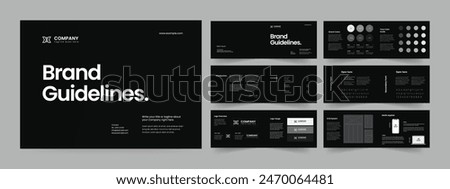 Brand guideline template brand guide layout design