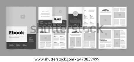 Online Ebook Layout Template and Ebook Magazine Layout.