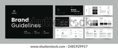 Brand guideline Template Landscape Brand Guideline Design