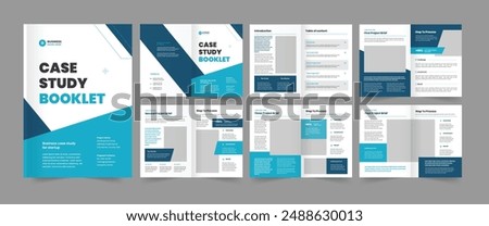 Case Study Booklet Corporate Case Study brochure Multipurpose Case Study Booklet design