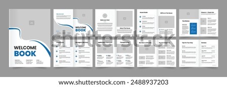  House Rental Welcome Book Layout Template 