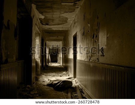 Similar – Image, Stock Photo An abandoned building decays over time