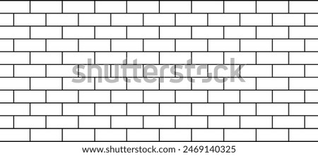 White and black brick wall background