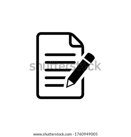 Write icon vector. Form icon symbol vector illustration