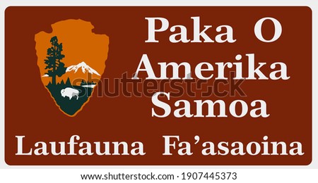 Welcome to American Samoa sign with best quality