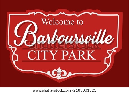 barboursville West Virginia with red background 