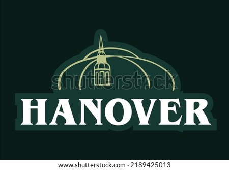 Hanover New Hampshire with green background 