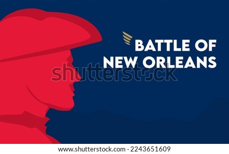 Battle of New Orleans with blue background 
