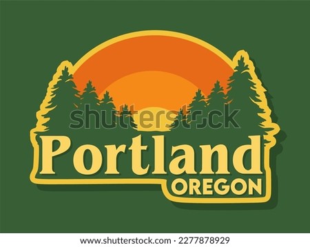 Portland Oregon with beautiful view 
