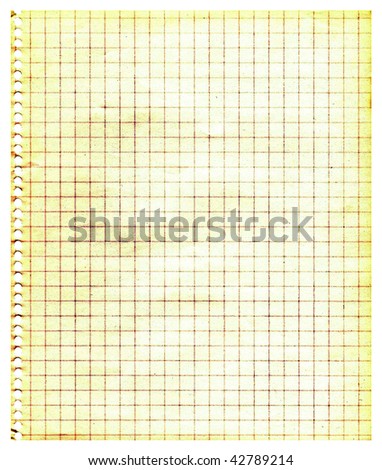 Aging graph paper