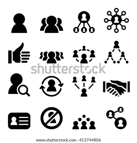 Social network icon set