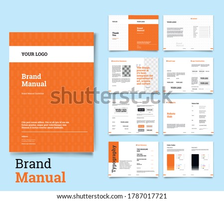 Brand Identity Guideline Template Brand Style Guide Brochure Layout Brand Book Branding Guideline