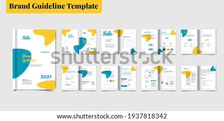 Brand Guideline Template Brochure Brand Guideline Template Style Guide Book Brochure Layout Brand Book Brand Identity