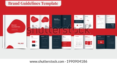 Brand Guideline Template Brand Style Guide Book Brochure Layout Brand Book Brand Manual Template Branding Identity