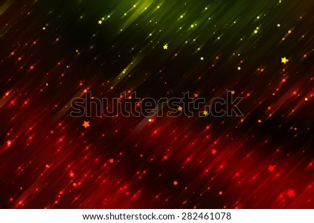 Red bright abstract background with stars