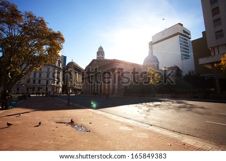 view of the Plaza de Mayo in Buenos Aires, Argentina