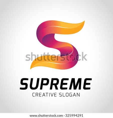 Supreme Logo,S letter Logo,Vector Logo Template