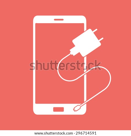 Charging mobile symbol icon