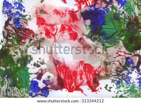 Abstract painting. Reminiscent of sea coral. Textured background