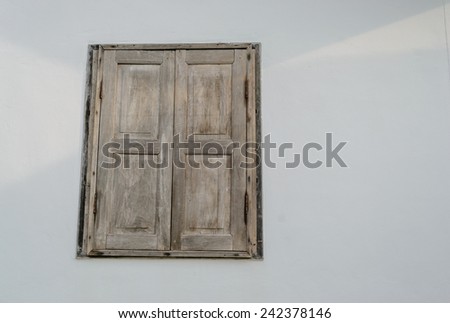Old wood house window