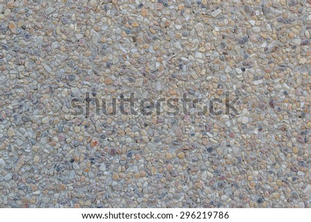sand texture or stone pieces with cement floor