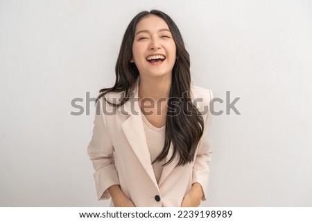 Similar – Image, Stock Photo Long haired woman standing on railways overgrown with dry grass