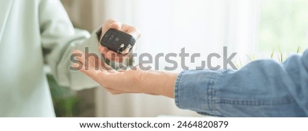 Similar – Image, Stock Photo Young Woman Giving the Middle Finger