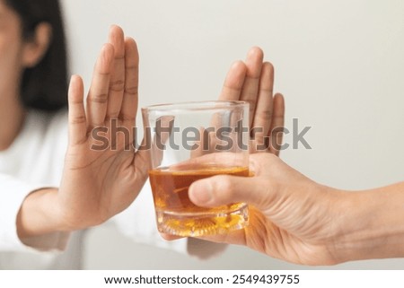 Similar – Image, Stock Photo Glass of alcohol beverage on marble table