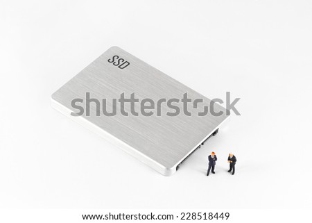 Solid state drive (SSD). Hard disk drive.