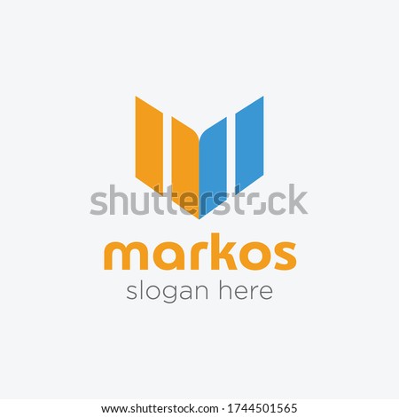 m logo, markos logo, logo template, logo design, m icon