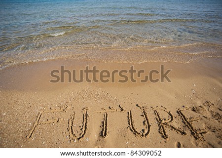 Word written in sand