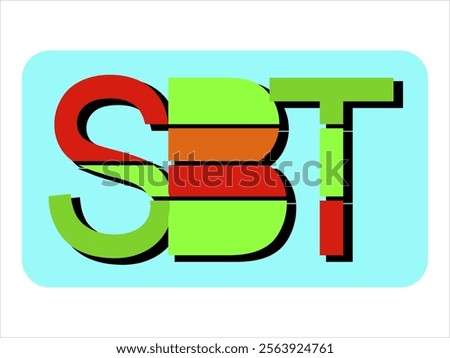 SBT logo vector for activities, games and production labels