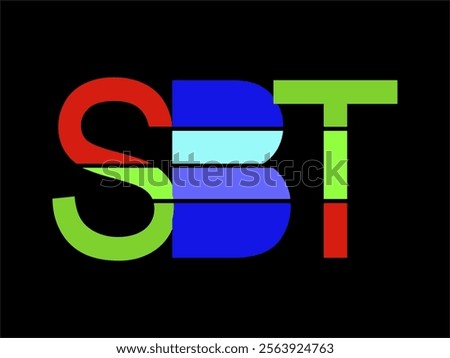 SBT logo vector for activities, games and production labels