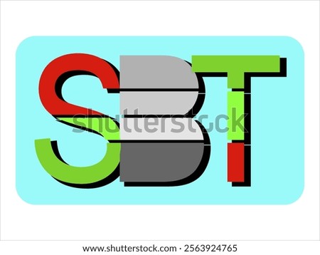 SBT logo vector for activities, games and production labels