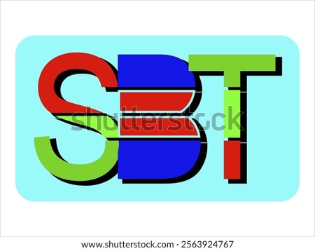 SBT logo vector for activities, games and production labels