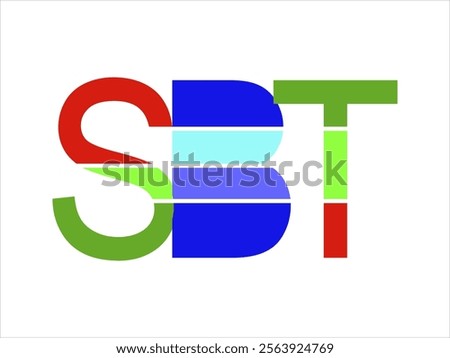 SBT logo vector for activities, games and production labels