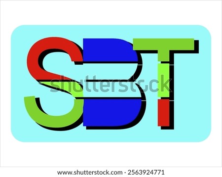 SBT logo vector for activities, games and production labels