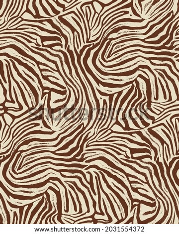 Seamless animal print, zebra skin pattern. Imagine de stoc © 