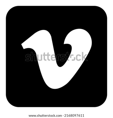 Social Media icon with black color
