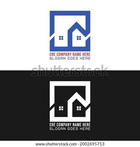 Real Estate home building construction company logo design