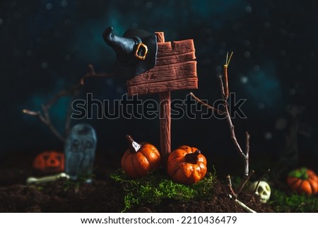 Similar – Image, Stock Photo signpost Cemetery Graves