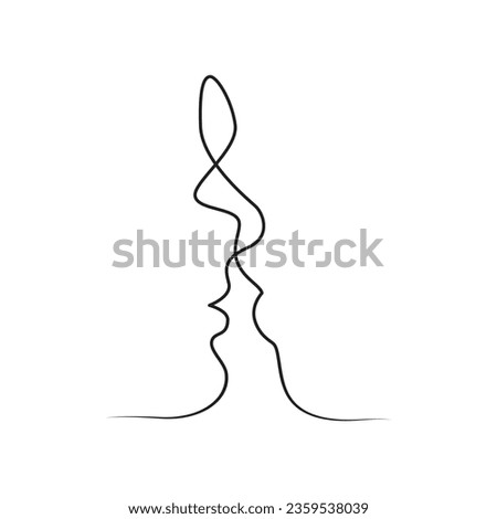 Two People Kissing Drawing | Free download on ClipArtMag