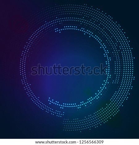 Glowing round with glitter. Abstract colored shape for your business idea. Vector editable logo background illustration. Foto stock © 