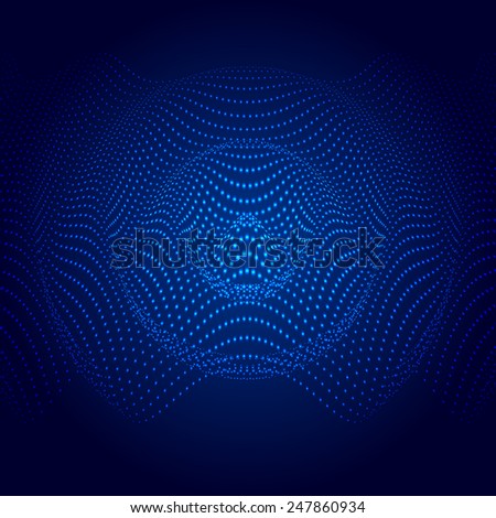 Abstract illustration of sound wave.