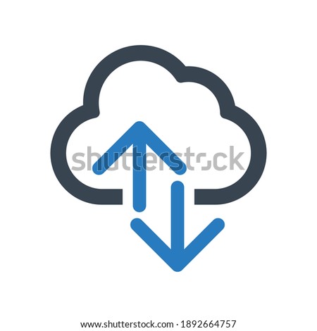 Cloud transfer icon.share,network vector illustration