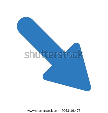 Arrow down icon.corner,direction  (vector illustration)