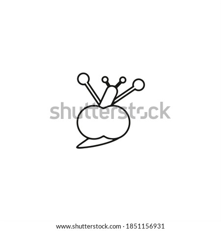 cute snails line art doodle suitable for logos or kid coloring pages and printed on shirt
