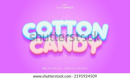 Cotton Candy editable text effect font