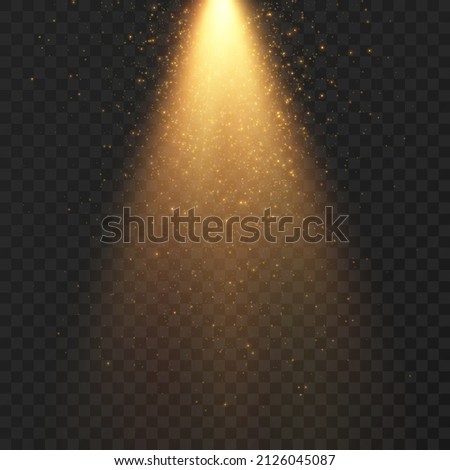 Rays of light flowing down. Abstract magic light background. Vector illustration.
